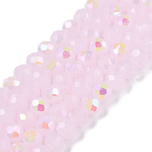 Electroplate Glass Beads Strands EGLA-A044-J4mm-L02-1