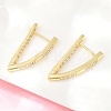 Brass Hoop Earrings EJEW-D348-02G-4