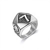 Punk Style 316L Stainless Steel Finger Rings for Men FS-WG96F45-05-3
