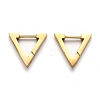304 Stainless Steel Triangle Huggie Hoop Earrings STAS-J033-02A-G-1
