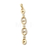 Brass Micro Pave Cubic Zirconia Big Pendants KK-C164-01B-G-1