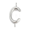 304 Stainless Steel Letter Connector Charms STAS-M108-01P-03-1