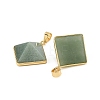 Natural Green Aventurine Pendants G-H359-03G-05-3