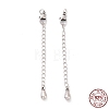 925 Sterling Silver Chain Extenders STER-D036-40AS-1