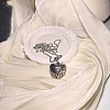 Vintage Plastic Carved Heart Pendant Ball Chain Necklaces for Women JL7014-7