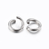 Tarnish Resistant 304 Stainless Steel Open Jump Rings A-STAS-H437-3x0.6mm-2