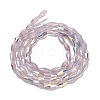Baking Painted Glass Beads Strands DGLA-D001-01I-2