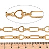 304 Stainless Steel Heart & Oval Link Chains CHS-B013-02G-2