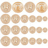 Gorgecraft 60Pcs 6 Style Alloy Buttons FIND-GF0002-95-1