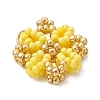 Glass Seed Beaded Pendants PALLOY-MZ01267-04-2