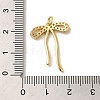 Brass Micro Pave Clear Cubic Zirconia Pendants X-KK-R155-01G-3