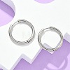 Tarnish Resistant 304 Stainless Steel Huggie Hoop Earrings EJEW-F111B-23mm-P-1