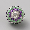 Easter Theme Chunky Resin Rhinestone Bubblegum Ball Beads RESI-CJC0025-02D-2