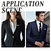8Pcs Brass Tie Clip Cabochon Settings KK-GO0002-43RG-5