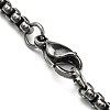 304 Stainless Steel Box Chain Necklace NJEW-D046-02B-3