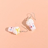 Resin Food Model Dangle Earrings PW-WG50B0B-01-3