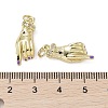 Brass Micro Pave Cubic Zirconia Pendants KK-L209-077G-02-3