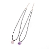 Nuggets Natural Amethyst Pendant Necklace NJEW-WH0002-08-2