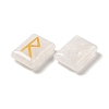 24Pcs Rectangle Natural Quartz Crystal Rune Stones G-K335-06A-2