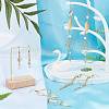 DIY Leaf & Pearl Dangle Earring Making Kits DIY-SC0016-50-5