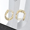 Brass Twist Hoop Earrings EJEW-Q014-02G-6