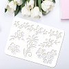 Plastic Drawing Painting Stencils Templates DIY-WH0396-653-3