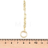 Brass 8 Link Chain Y Lariat Necklaces NJEW-H087-02G-5