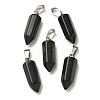 Natural Obsidian Pendants G-Z067-07P-10-2