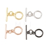 Ring Brass Toggle Clasps KK-G548-38-1