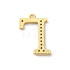 Rack Plating Brass Micro Pave Cubic Zirconia Pendant KK-H449-76G-22-3
