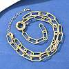 Brass Paperclip Chain Y Lariat Necklaces NJEW-H087-06D-G-2