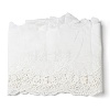 Cotton Lace Embroidery Flower Fabric DIY-XCP0002-94-1