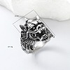 Punk Style 304 Stainless Steel Dragon Finger Rings for Men UN0454-4-3