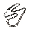 Vintage 304 Stainless Steel Mixed Chain Necklaces NJEW-C115-06AS-4