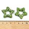 Star Shape Polymer Clay Rhinestone Beads CLAY-NH0001-06I-3