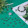 30Pcs Large Hole FootBall/Soccer Ball Alloy Enamel European Beads MPDL-SC0001-12-4
