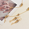 Bohemian Lantern Tassels Brass Earrings & Necklaces Set for Wedding and Party DF0929-1