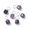 Natural Amethyst Pendants PALLOY-JF05300-01-2