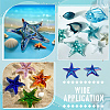 Dyed Natural Quartz Crystal Starfish Display Decorations Figurine Home Decoration DJEW-WH0039-181B-5