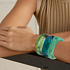 3Pcs 3 Styles Acrylic Bangles for Women BJEW-DC0001-30-6