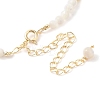 Natural Trochid Shell Beaded Necklaces NJEW-L119-03G-3