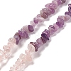 Natural Rose Quartz & Madagascar Rose Quartz & Amethyst Beads Strands G-L610-A08-B01-1