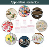 70Pcs 6 Styles Rectangle Transparence EVA Zip Top Gift Bags OPP-TA0001-25B-8