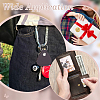 6Pcs 6 Styles PU Leather Keychains KEYC-ME0001-18-5
