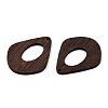 Natural Wenge Wood Pendants WOOD-T023-67-3