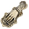 1Pc Alloy Hand Shaped Bookmark Clip AJEW-CP0010-81-7