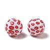 Printed Opaque Acrylic Beads AC-CBA6329-02-2