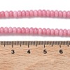 Ombre Effect Dyed Glass Beads Strands GLAA-C043-01G-5