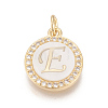 Brass Micro Pave Cubic Zirconia Pendants ZIRC-L078-043E-NR-1