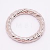 Zinc Alloy Spring Gate Rings PALLOY-WH0081-51B-04-2